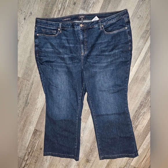 NYDJ Julia Flare Women's Blue Jeans Size 24W - Picture 2 of 8